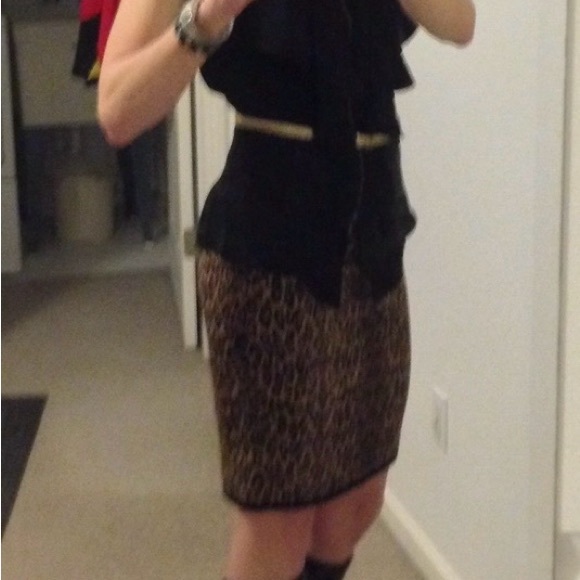 Cache leopard double zip skirt - Picture 10 of 10